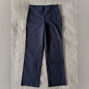 S.C. & Co. Women's Navy Blue Dress Pants Textured Check Size 10 New with Tags